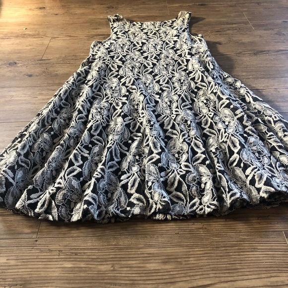 Free People fit and flare miles of lace floral dress - Picture 11 of 11